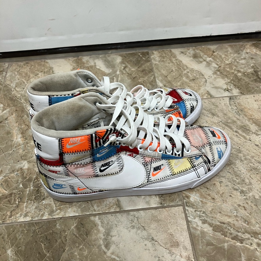 Nike Patchwork Multicolor Blazer Mid Sneaker Shoe… - image 1
